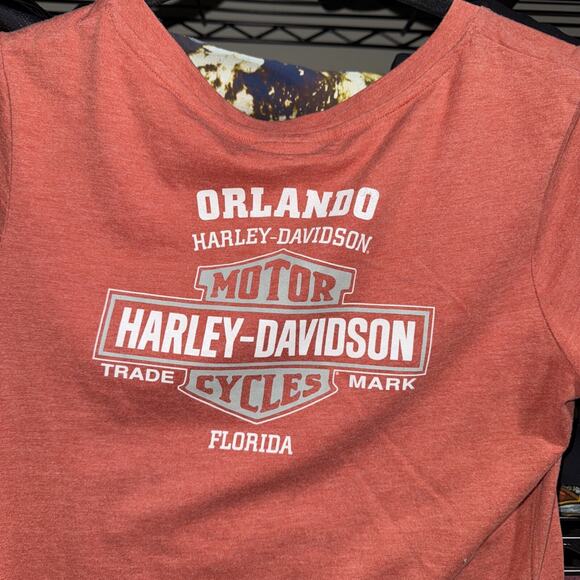 Y2K Harley Davidson Women’s Bedazzled Florida Shirt Size Small - Picture 5 of 5